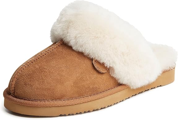 Dearfoams Women's Fireside Sydney Shearling Scuff Slipper Review