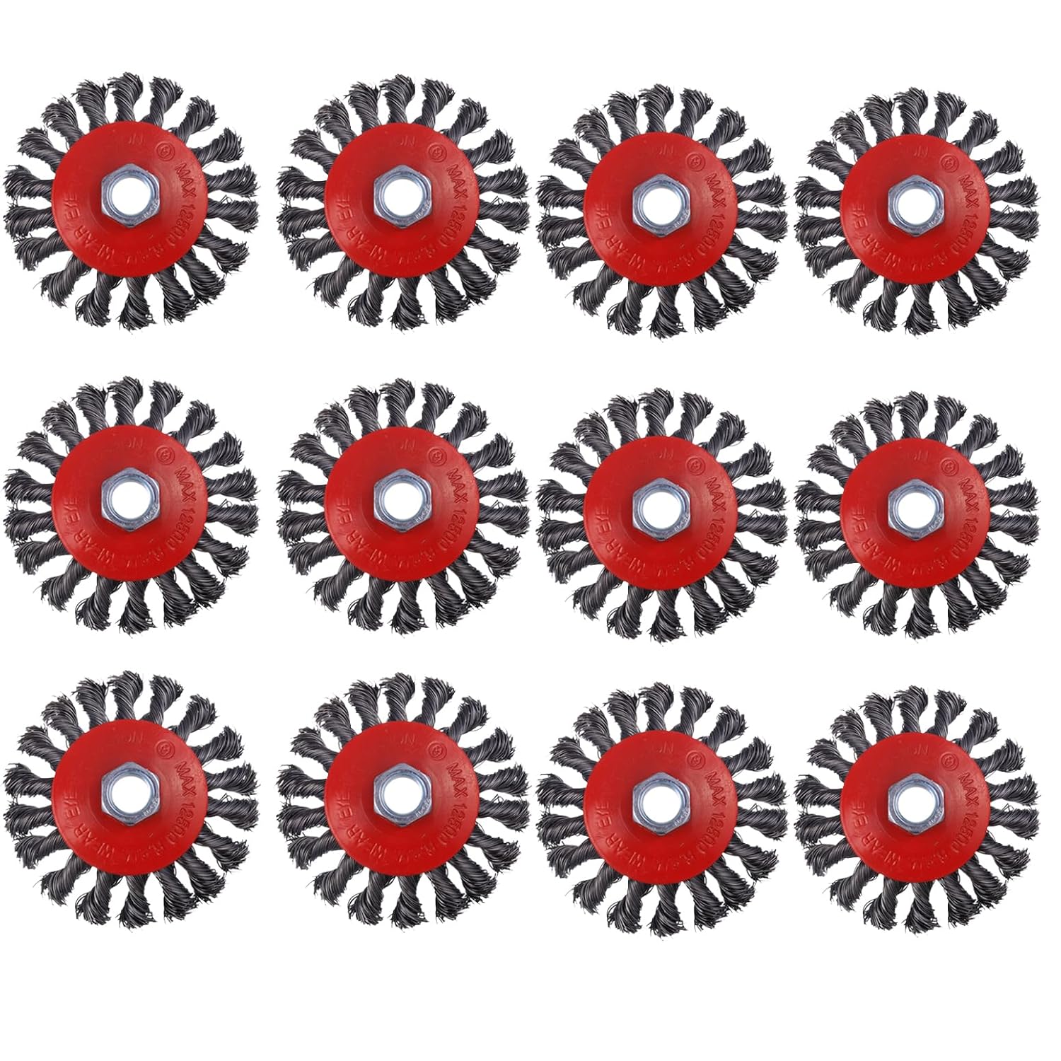 12 Pack 4 Inch Wire Wheels for Angle Grinder - Durable & Versatile