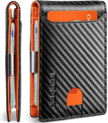RFID Blocking Leather Money Clip Wallet