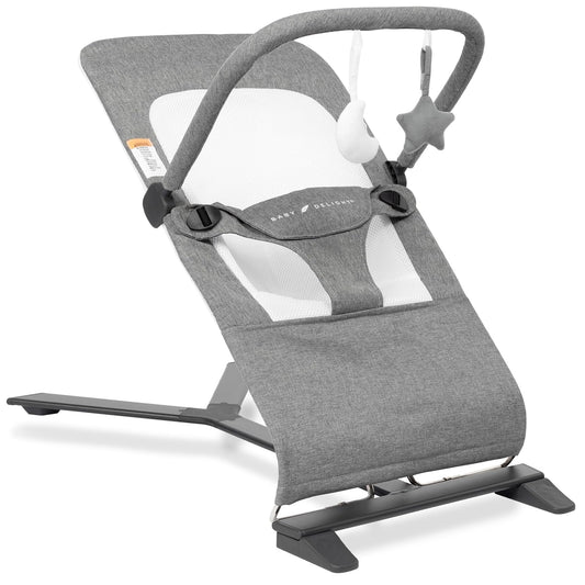 Portable Infant Bouncer | Cozy Charcoal Comfort