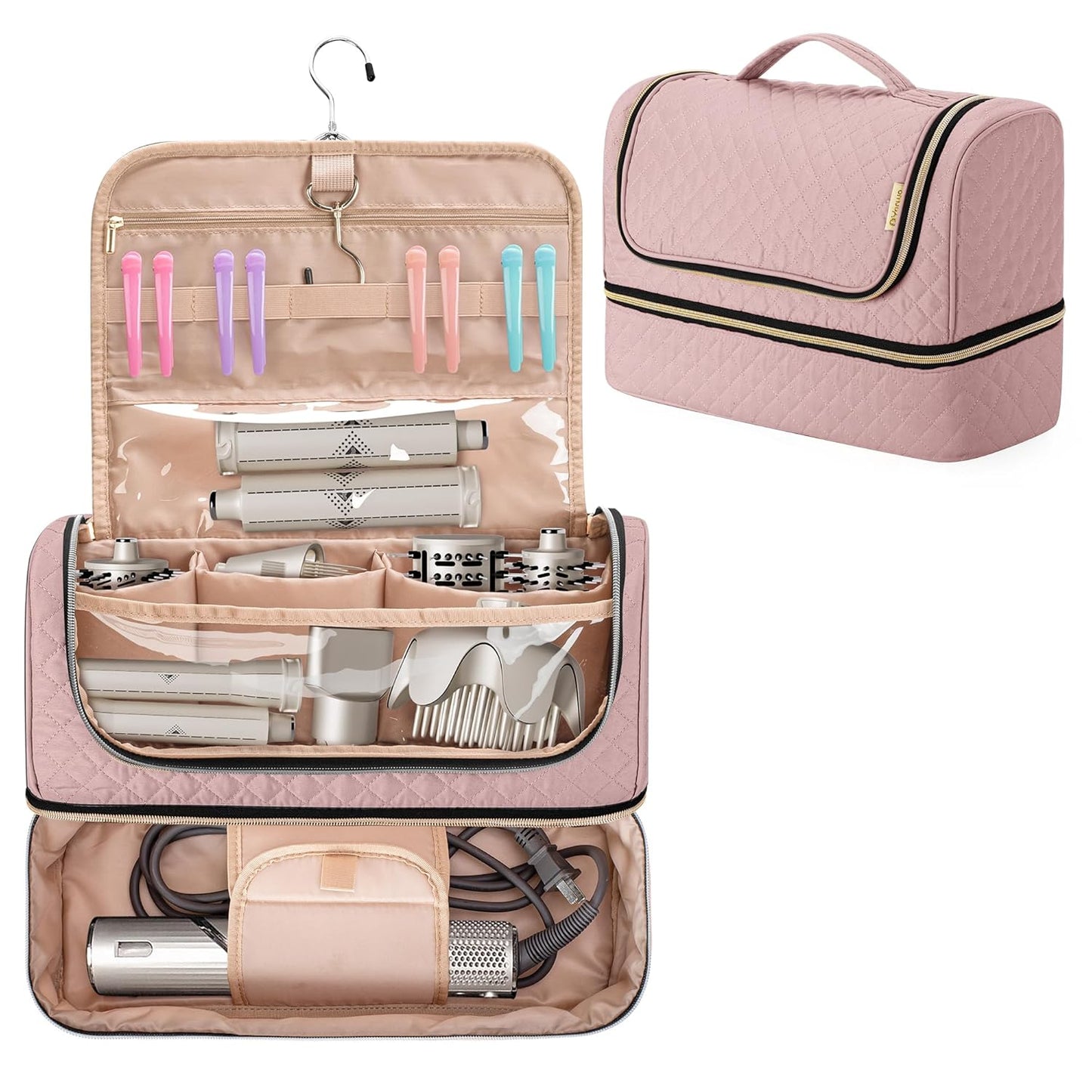 Yarwo Double-Layer Airwrap Storage Bag - Travel in Style!