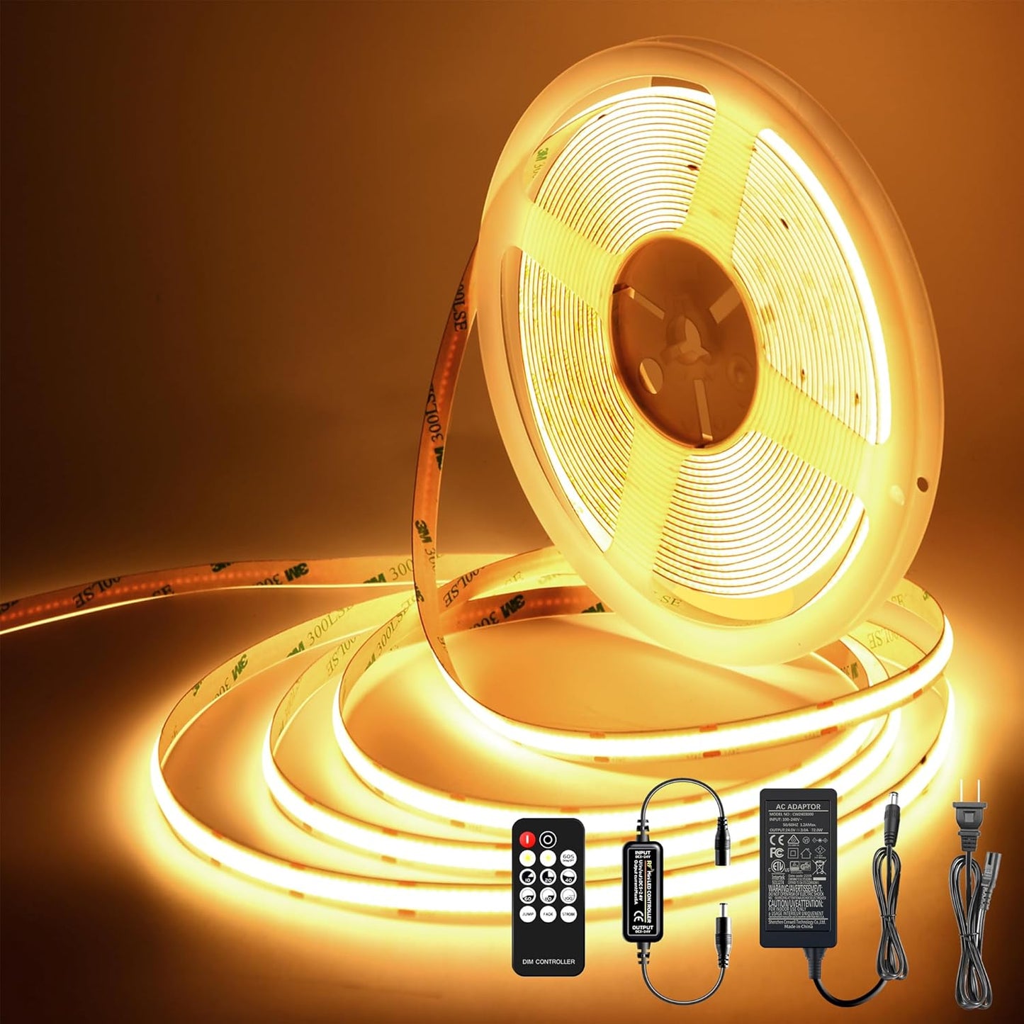 Dimmable COB LED Strip Lights 32.8FT for Indoor Use