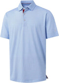 Mens Golf Shirt Short Sleeve Dry Fit Polo - Performance Comfort Men's