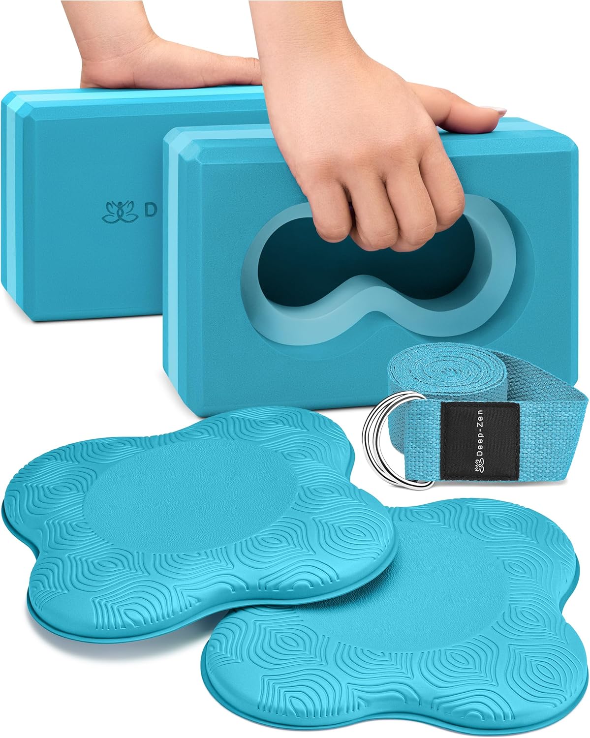 Deep-Zen Yoga Blocks for Wrist Support and Comfort in Practice
