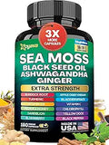 Sea Moss 7000mg Black Seed Oil 4000mg Ashwagandha 2000mg