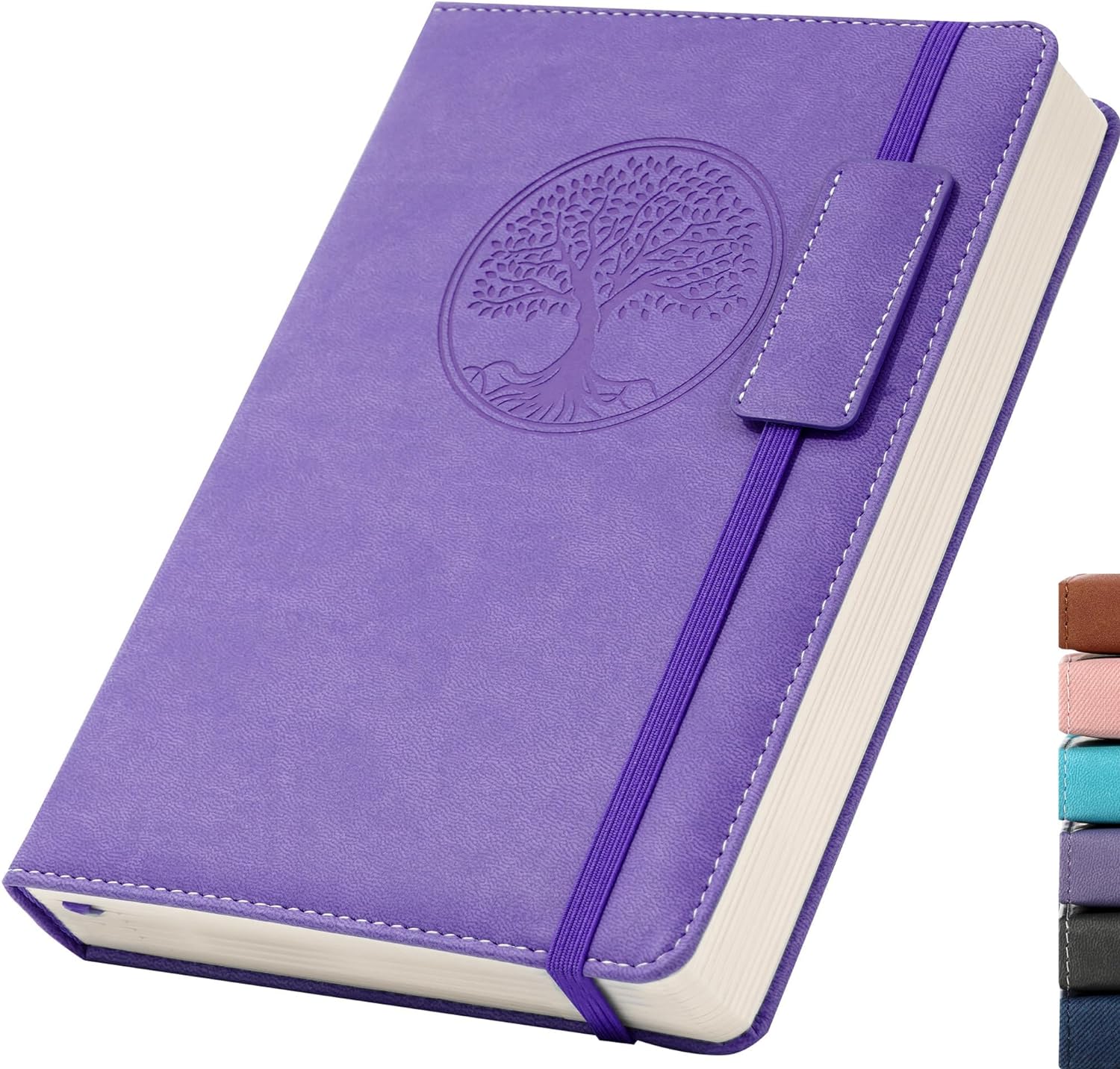 CAGIE Hardcover Leather Journal - Elegant 256pg A5 Diary for Women