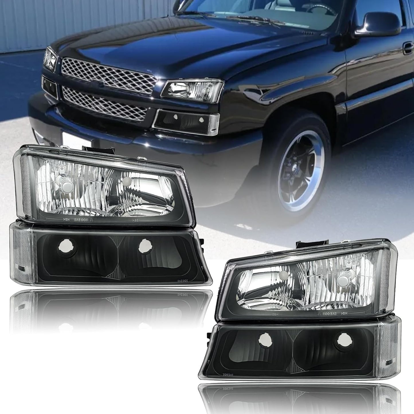 Headlight Assembly for 2003-2006 Chevy Silverado & Avalanche