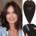 Large Swiss Base SilkHug 14 Inch Real Human Hair Toppers