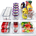 Sorbus Refrigerator Organizers Set of 6 - Clear Fridge Storage