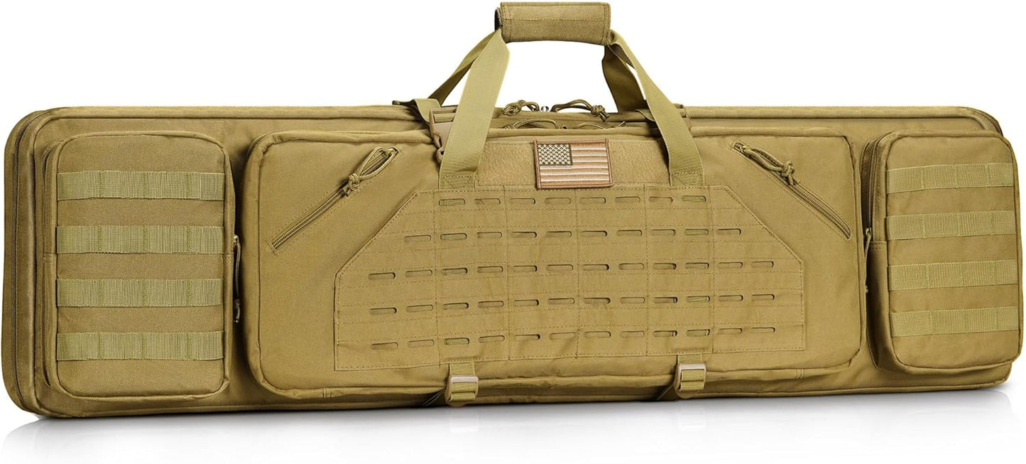 CVLIFE Soft Rifle Case Tactical Double Long Gun Bag for Hunters