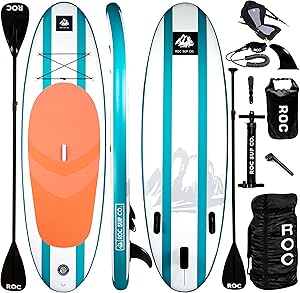 Roc Inflatable Stand Up Paddle Boards with Premium Accessories