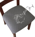 Genina Waterproof Seat Covers for Dining Room Chairs - Durable Dark