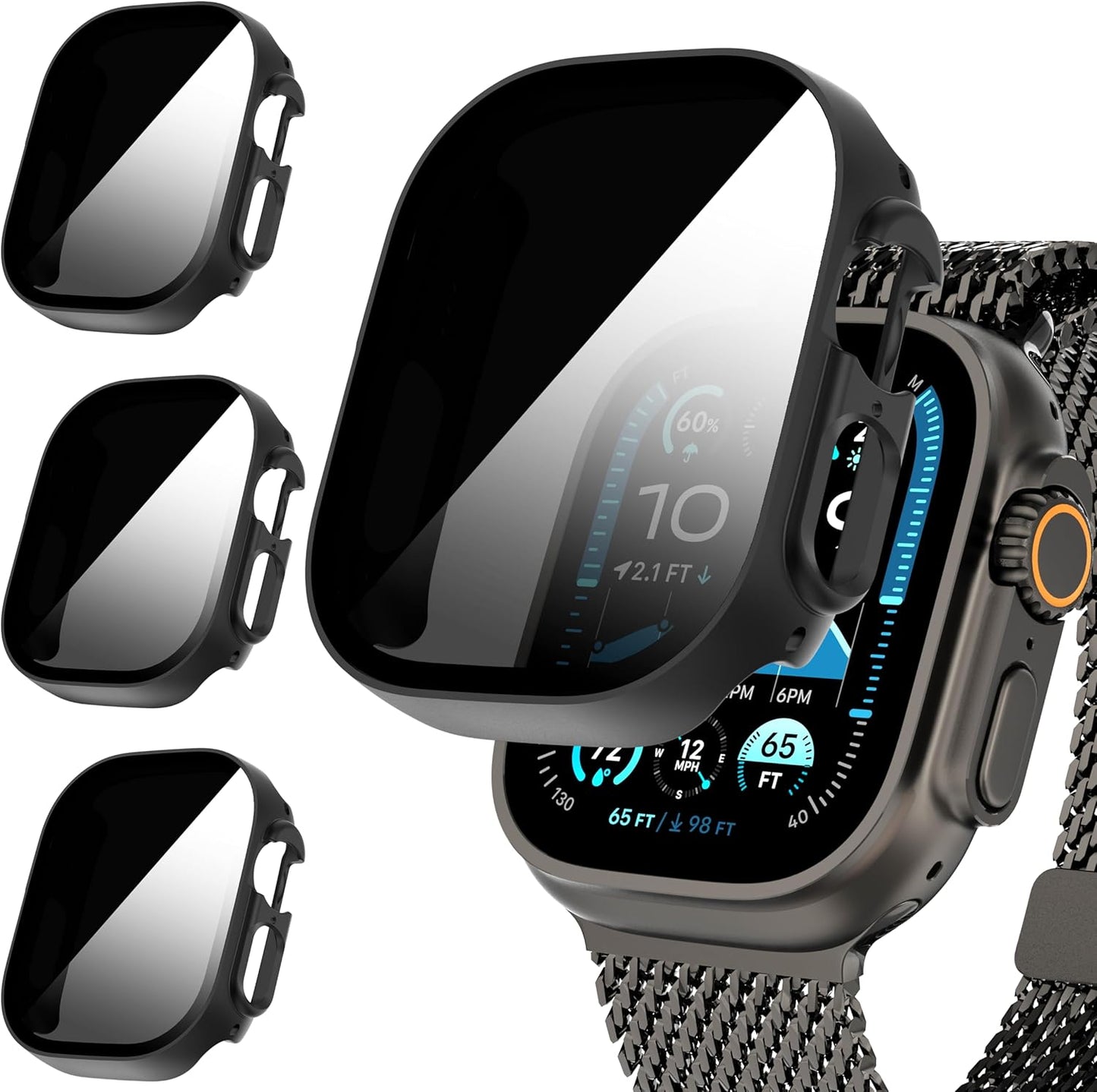 Sleek Privacy Screen Protector for Apple Watch - Suoman 3-Pack