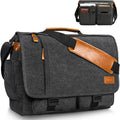 Messenger Bag 17.3 in for Teacher and Work - Water-resistant Canvas