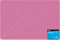 Self-Healing Cutting Mat 24in x 36in Double-Sided Pink/Blue - Durable