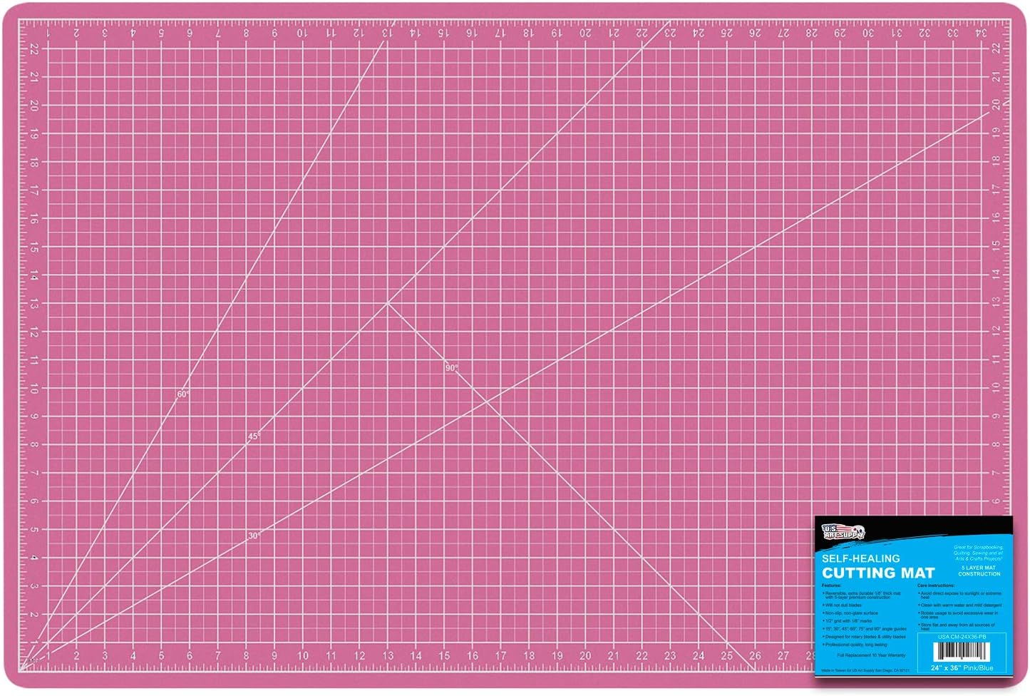 Self-Healing Cutting Mat 24in x 36in for Crafts and Sewing