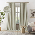 DUALIFE 120 in Extra Long Blackout Curtains for Bedroom - Full Light