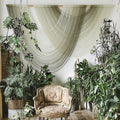 Macrame Wall Hanging Boho Tapestry Dip Dyed Moss Green - Statement