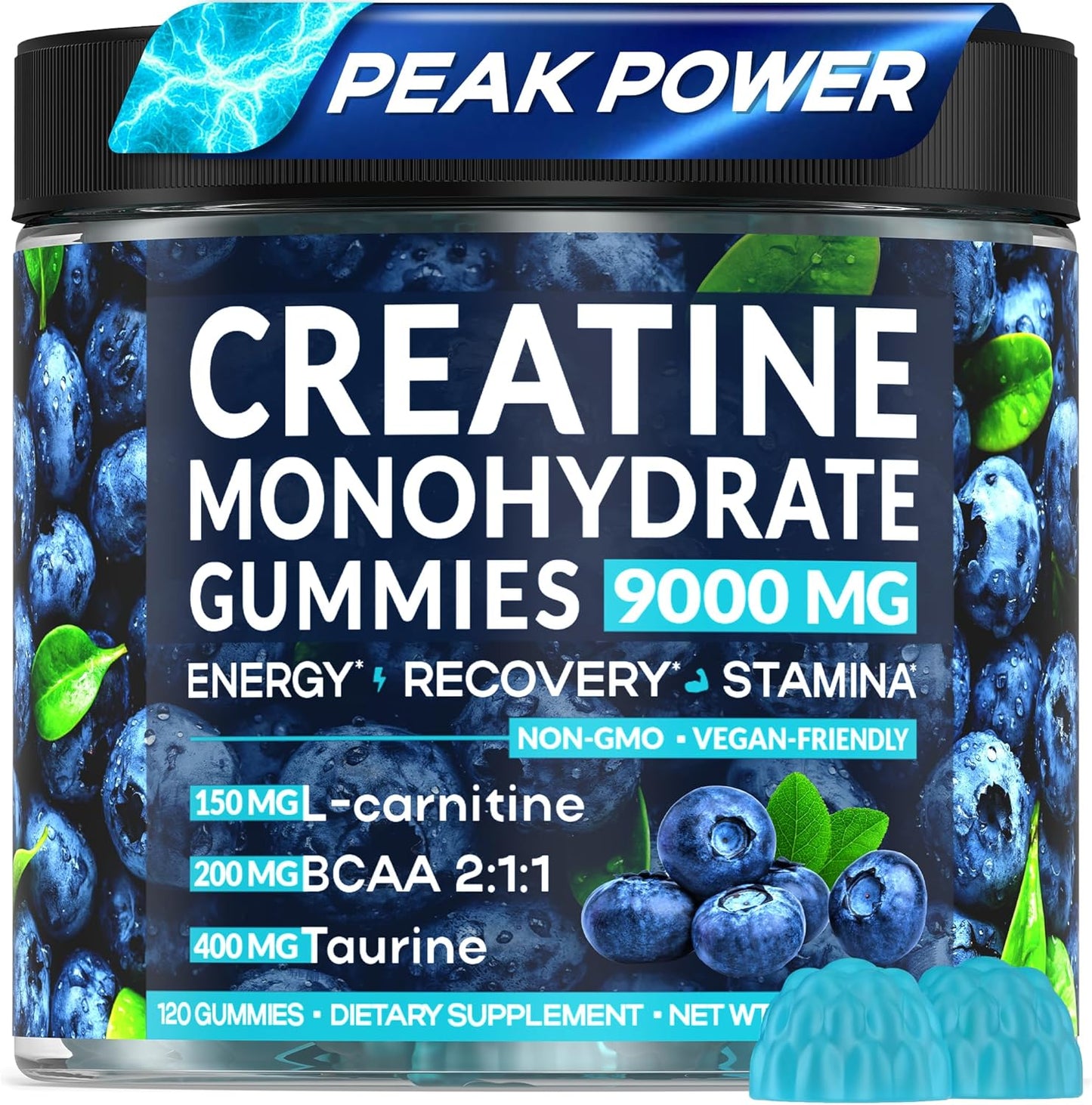 Creatine Monohydrate Gummies for Muscle Growth and Energy