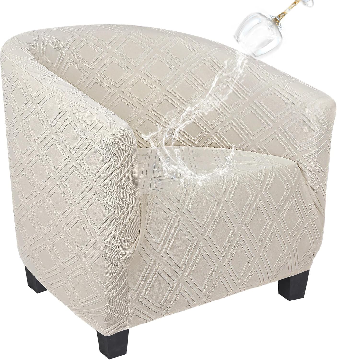 Waterproof Club Chair Slipcover for Stylish Living Room Decor