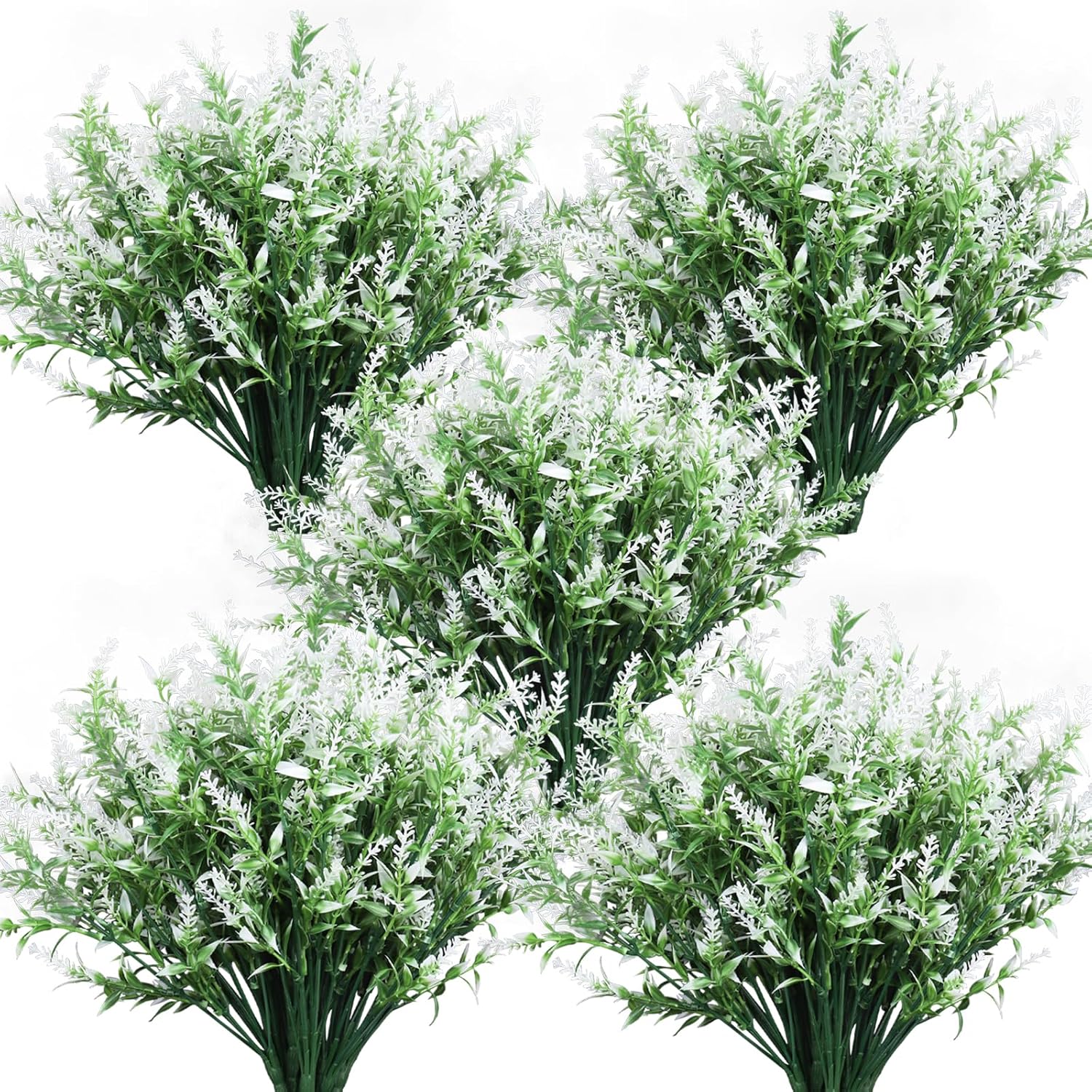 36 Bundles Artificial Flowers for Outdoors - UV Resistant Decor
