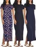 Plus Size Women's Casual Maxi Dresses 3-Pack - Versatile Everyday any