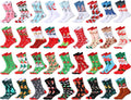 36 Pairs Christmas Crew Socks Set for Women - Funny & Warm