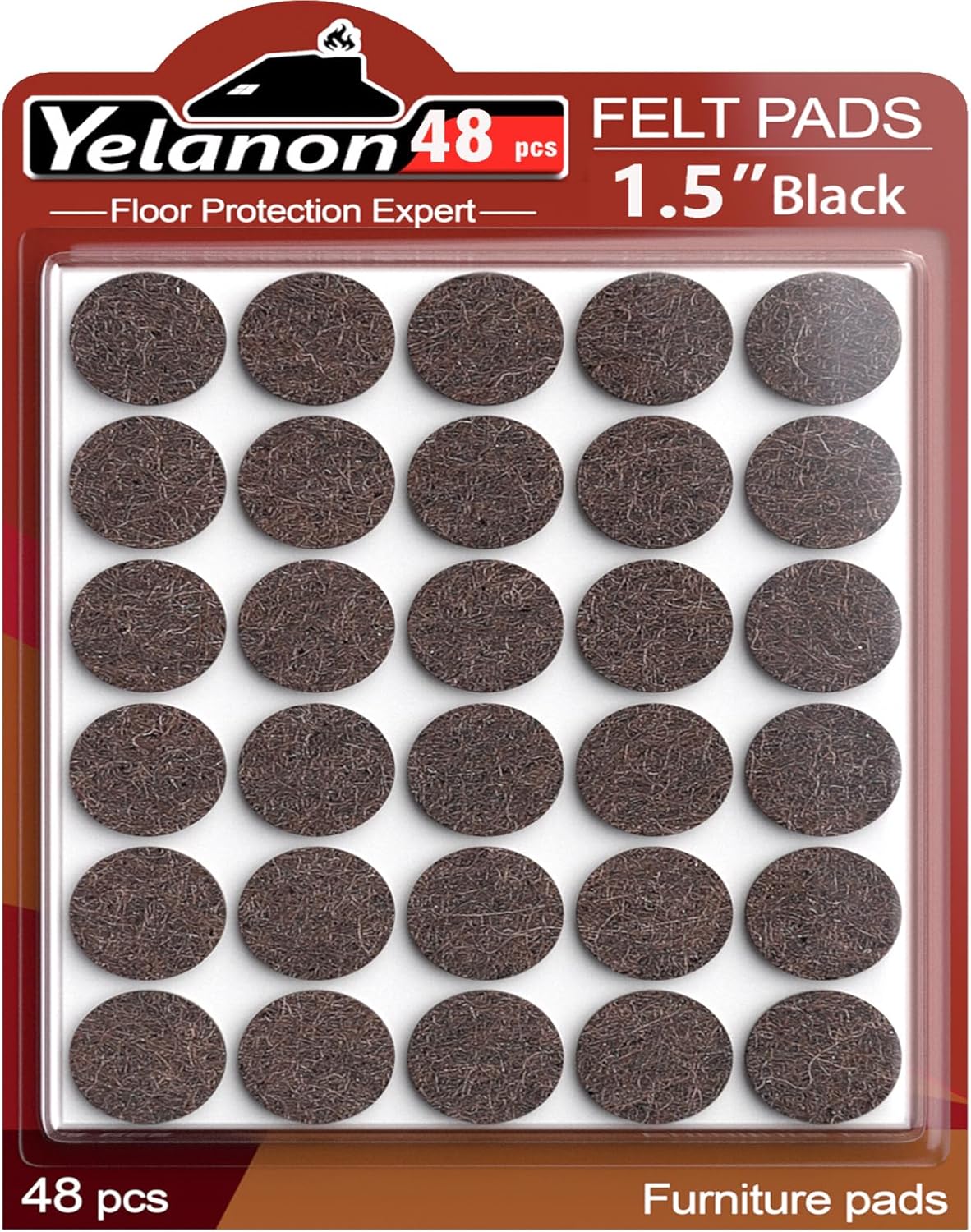 Premium 1.5 Felt Pads - Floor Protection for Hardwood Floors