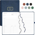 Meeting Notebook for Work with Action Items - A4 240 Pages Blue
