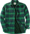 Mens Flannel Shacket Lightweight Jacket Cozy Lined Overshirt - Warm