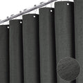 BTTN Grey Extra Long Shower Curtain 72x96 in - Heavy Linen Texture