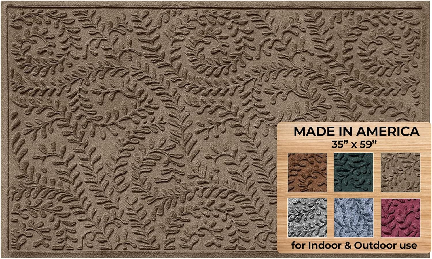 WaterHog Indoor/Outdoor Use Door Mat, Durable & Skid-Resistant