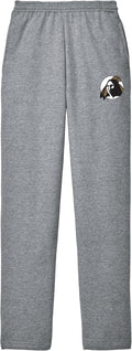 College Fleece Sweatpants Unisex - Lightweight UNC Pembroke Braves