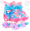 Mermaid Roller Skates for Girls Kids - Adjustable Light Up Wheels