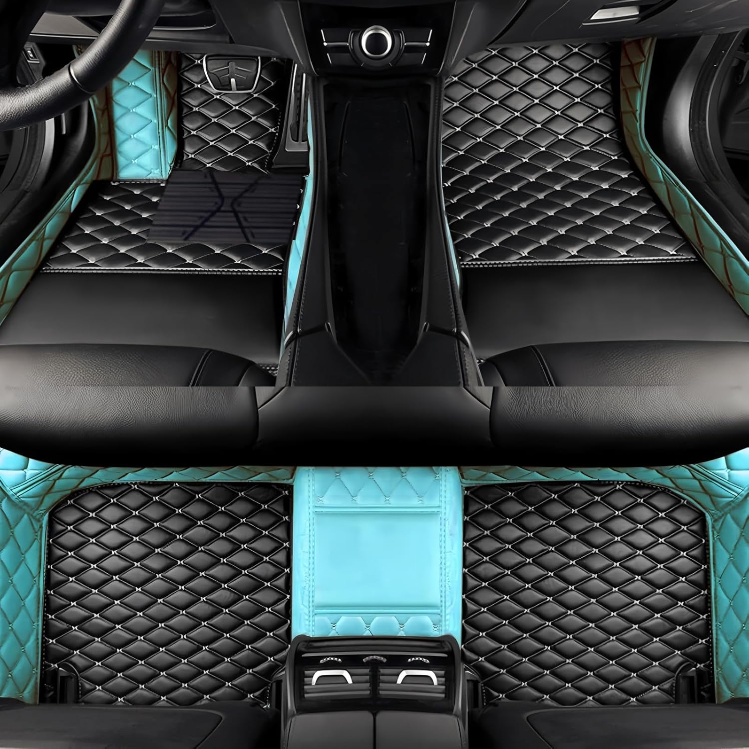 Customize All-Weather Protection Luxury Leather Floor Mats for Cars