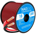 NAOEVO 18 Gauge Wire 300FT 2-Conductor Red Black - Flexible Low