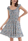 GRACE KARIN Women's Floral Summer Dress - Flowy Boho Mini