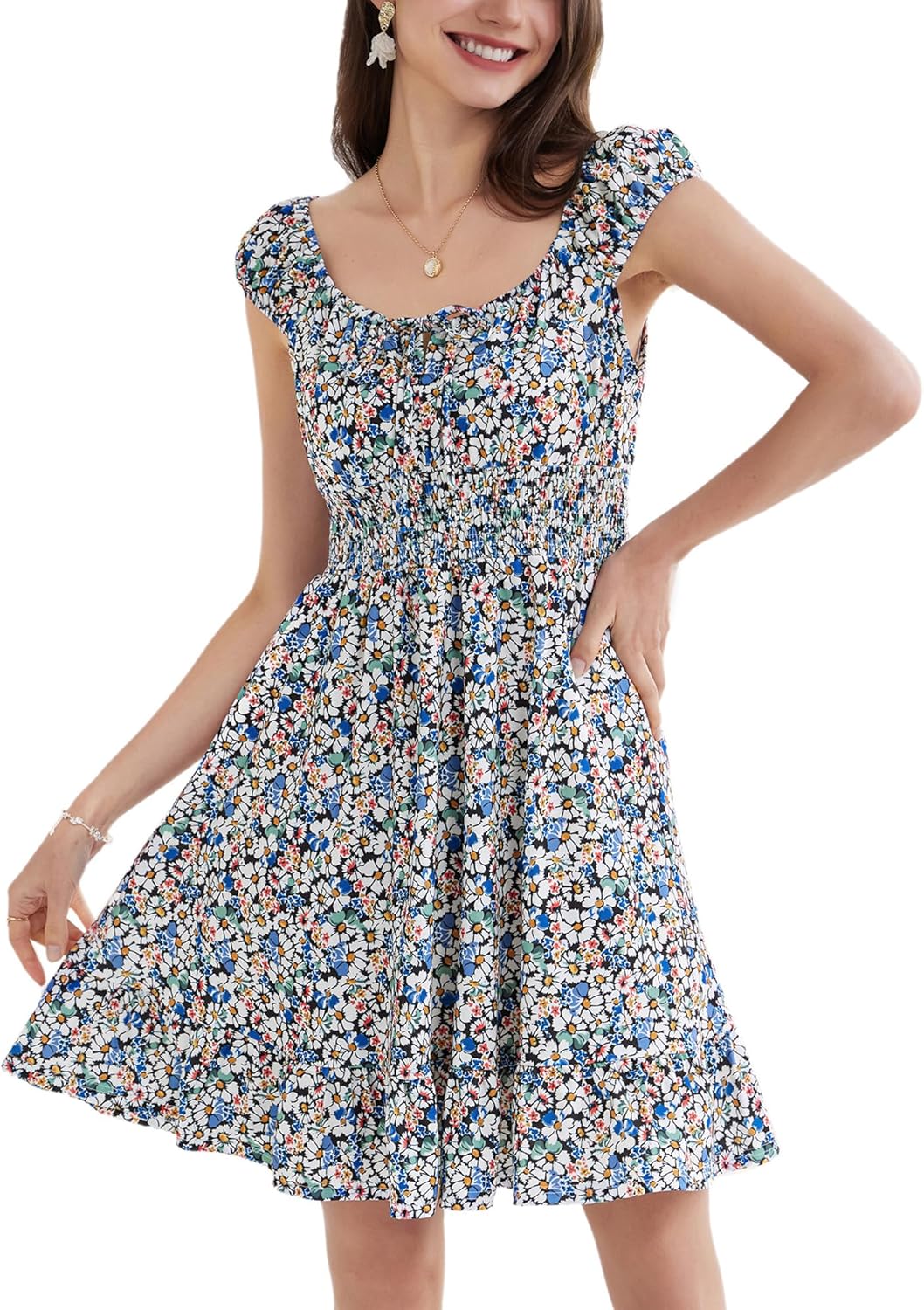 GRACE KARIN Women's Floral Dress for Summer Fun and Style