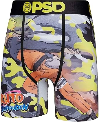 PSD Men's Naruto Boxer Briefs - Breathable Supportive Underwear