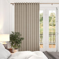 100% Black Out Pleated Folding Curtain Panel W45 x L96 - Full Privacy