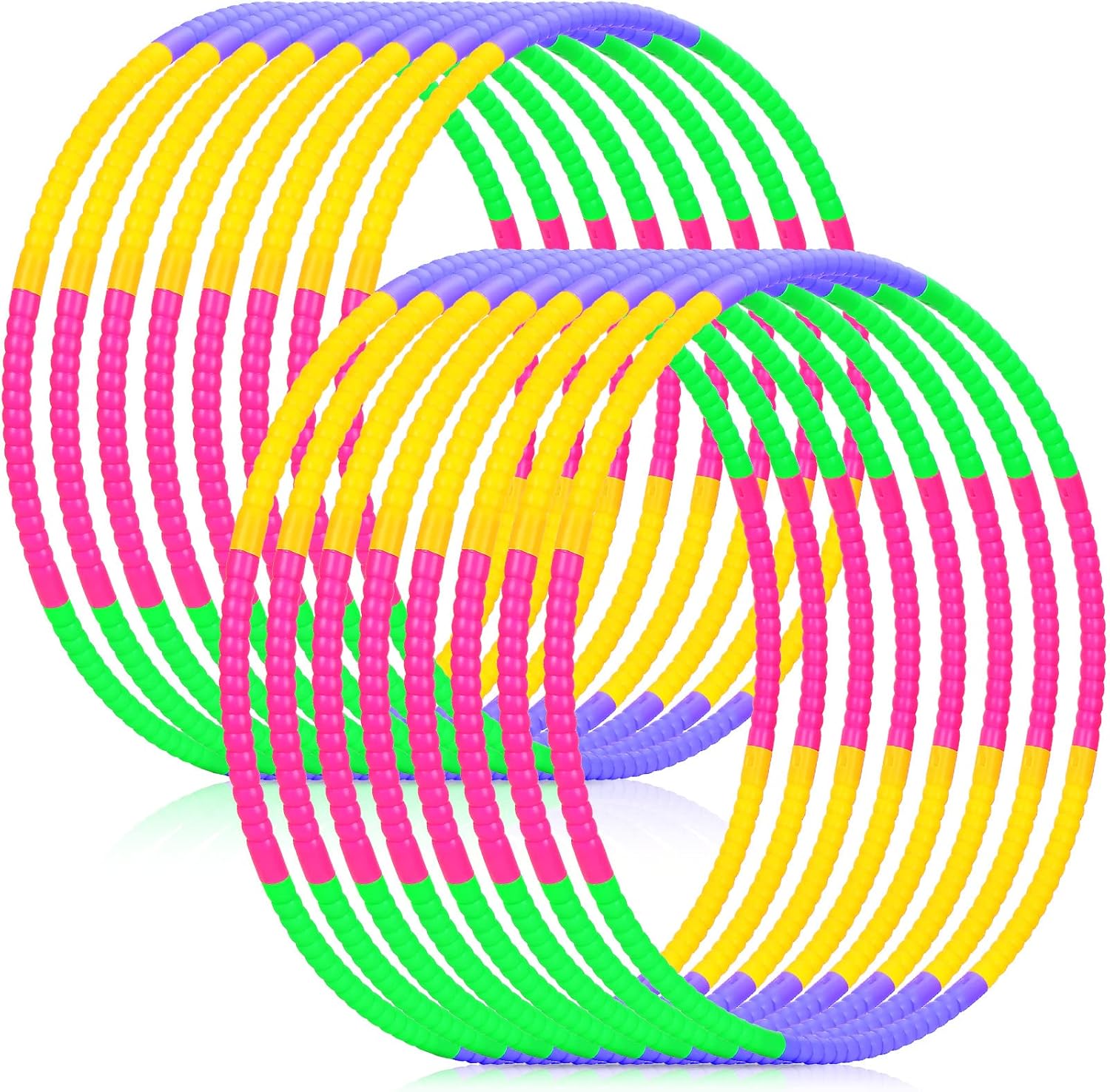 Vinsot Toy Hoop Detachable Plastic Hoops for Fun and Fitness