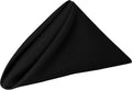 Cloth Napkins Bulk 17x17in Black - Set of 60, Washable Linen-Feel