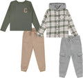 STITCH & STONE Boys 4 Pack Wardrobe Set - Ready-to-Wear Outfit