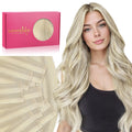 Invisi Edge Tape In Hair Extensions 18in Ash Blonde - Invisible Blend
