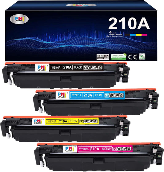 PM Colori 210A 4-Pack Toner: Vibrant Print Results!