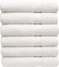 Luxury Bath Towels Set of 6 - Soft, Absorbent & Lightweight