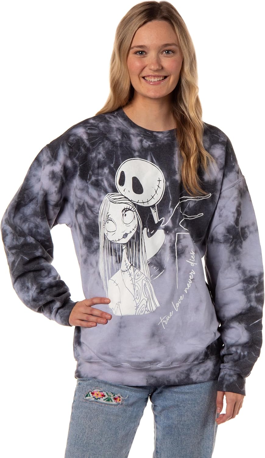 Disney Nightmare Before Christmas Love Tie Dye Pullover