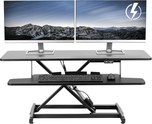 VIVO 42 inch Electric Motor Desk Converter for Active Workstations