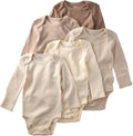 Blake 5-Pack Long Sleeve Bodysuits 100% Organic Cotton (Style 1ZP3)