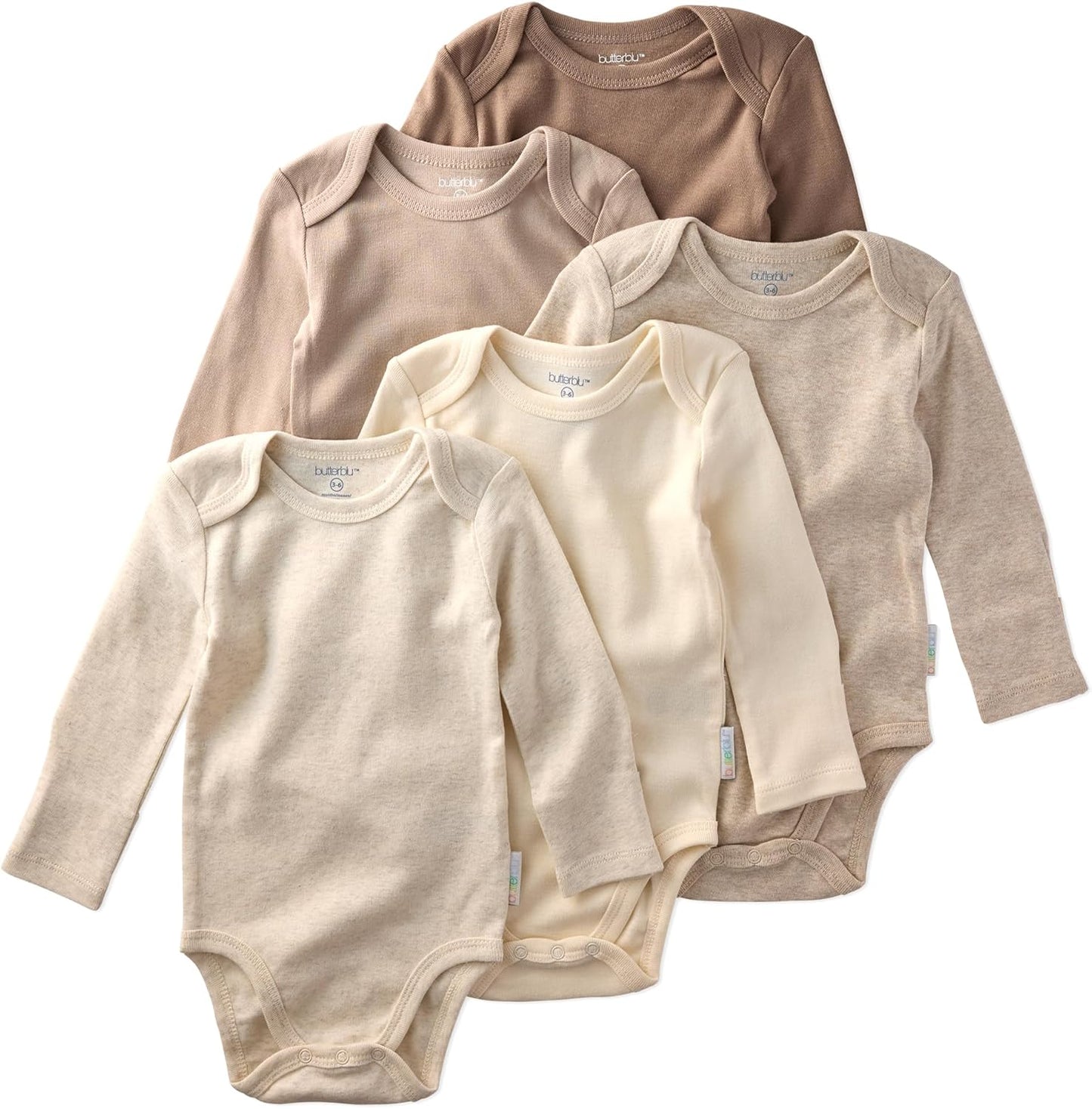 Blake 5-Pack Long Sleeve Bodysuits for Baby Boys & Girls